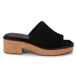 Vince Maddy-B suede platform sandals – women’s 8, black